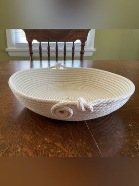 Handmade Coiled Rope Decorative Bowl
